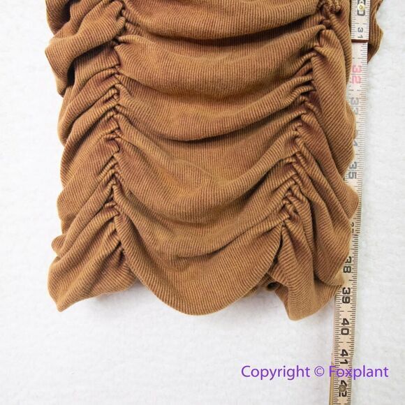 New! Free People FP One Katya Thermal Tank mini Dress in in Cinnamon, size L‎ - Picture 7 of 15
